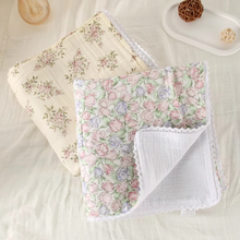 Load image into Gallery viewer, Pure Cotton Baby Muslin Swaddle Blanket, Soft and Breathable Newborn Quilt, 39 x 39 in