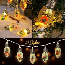 Load image into Gallery viewer, LED Christmas Snowball String Lights Battery Powered Clear Bulb Holiday Decoration