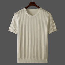 Load image into Gallery viewer, Sullivan | Ribbed Crewneck Cashmere T-Shirt for Men
