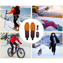 Load image into Gallery viewer, USB Rechargeable 3-Mode Adjustable Heated Insoles for Outdoor Activities