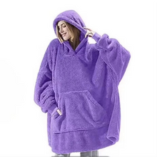 Load image into Gallery viewer, Oversized Winter Hooded Sweater Blanket for Women and Men