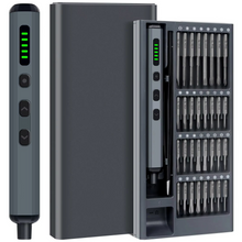Load image into Gallery viewer, Mini Electric Precision Screwdriver Set with 64 Magnetic Bits and LED Lighting