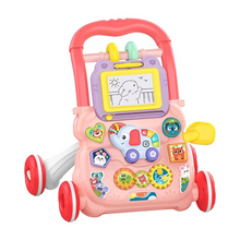 Load image into Gallery viewer, Multifunction Baby Push Walker with Music and Drawing Board Activity Center for 6–15 Month Toddlers