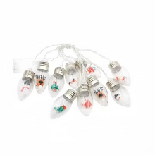 Load image into Gallery viewer, LED Christmas Snowball String Lights Battery Powered Clear Bulb Holiday Decoration