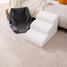 Load image into Gallery viewer, Curved Dog Stairs for Small and Medium Pets – Sofa and Bed Access Steps