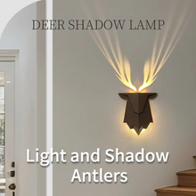 Load image into Gallery viewer, 3D Reindeer Antler Wall Lamp Rechargeable LED Night Light with Remote Control