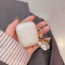 Load image into Gallery viewer, Dreamy Pearl Shell Soft Case with Keychain for AirPods