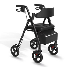 Load image into Gallery viewer, Premium Foldable Rollator Walker with Seat and 8" Wheels