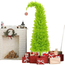 Load image into Gallery viewer, Crooked Neck Santa Hat Artificial Christmas Tree for Festive Home Décor