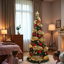 Load image into Gallery viewer, Retractable Decorative Folding PVC Artificial Christmas Tree