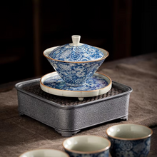 Load image into Gallery viewer, Retro Ceramic Tea Tureen Sancai Gaiwan Tea Maker