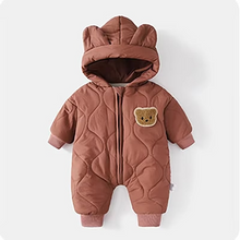 Load image into Gallery viewer, Cozy Winter Baby Jumpsuit with Soft Fur Lining for Infants and Toddlers
