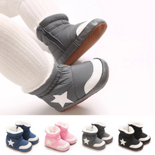 Load image into Gallery viewer, Toddler Girls Winter Sock Shoes with Heart Embroidery, Elastic Ankle Warm Booties