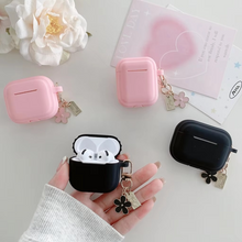 Load image into Gallery viewer, Simple Silicone Flower Pendant AirPods Case Cover