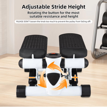 Load image into Gallery viewer, Mini Stepper with Resistance Bands and LCD Display for Home Workouts, Supports up to 220 lbs