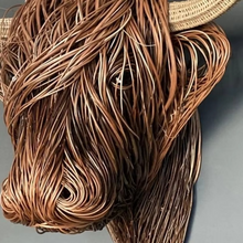 Load image into Gallery viewer, Woven Willow Highland Cow Resin Home Décor Figurine