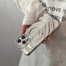 Load image into Gallery viewer, Retro Folds 3D Love Heart iPhone Case