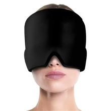 Load image into Gallery viewer, Therapeutic Gel Cooling Cap Hot & Cold Head Wrap with Eye Mask