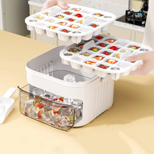 Load image into Gallery viewer, Large 50-Cube Ice Tray with Easy-Press Lid for Effortless Release