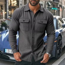 Load image into Gallery viewer, Men's Fleece Lapel Jacket with Pockets