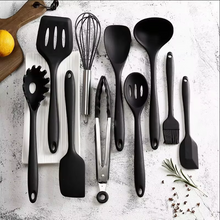 Load image into Gallery viewer, 10 Piece Silicone Kitchen Utensil Set for Cooking and Baking