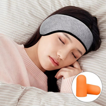 Load image into Gallery viewer, Three-Layer Blackout Sleep Mask with Soft Ear Muffs