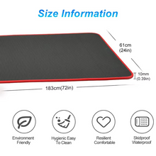 Load image into Gallery viewer, Extra Thick 0.39inch Non-Slip Exercise and Yoga Mat with Carry Band