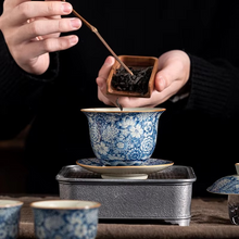Load image into Gallery viewer, Retro Ceramic Tea Tureen Sancai Gaiwan Tea Maker