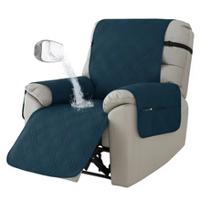 Load image into Gallery viewer, Waterproof Recliner Cover, Anti-Slip Furniture Protector for Pets and Kids, 1 Seater Armchair Slipcover