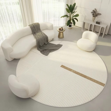 Load image into Gallery viewer, Simple Cream Crystal Velvet Floor Mat for Bathroom, Kitchen and Living Spaces