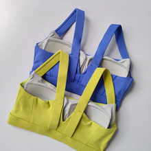 Load image into Gallery viewer, Women's Breathable Padded Sports Bra with Beauty Back Support