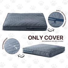 Load image into Gallery viewer, Orthopedic Dog Bed Cover for Large Dogs, Washable Foam Mat Cover, Quilted Crate Bed Protector