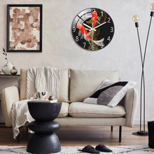 Load image into Gallery viewer, 12 Inch Red Koi Tempered Glass Wall Clock for Modern Home Décor