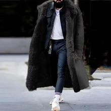 Load image into Gallery viewer, Men's Luxury Faux Fur-Lined Winter Coat – Extended Sizes Available