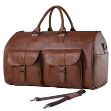 Load image into Gallery viewer, Garment Duffel Weekender Bag – Foldable Carry-On Suit Bag for Men