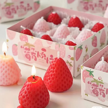 Load image into Gallery viewer, Charming Strawberry Soy Wax Scented Candles - Aromatherapy & Decorative