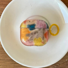 Load image into Gallery viewer, Clear Yellow Soft Cat Earphone Cover for AirPods