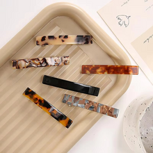 Load image into Gallery viewer, Vintage-Inspired Leopard Print Acetate Hair Clips