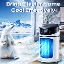 Load image into Gallery viewer, Portable Air Cooler Fan with Humidifier & Dust Filter – USB Powered Mini AC for Home & Office