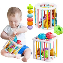 Load image into Gallery viewer, Montessori Shape Sorting Sensory Cube for Early Learning and Motor Skill Development