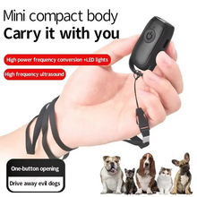 Load image into Gallery viewer, Ultrasonic Mini Dog Repeller and Anti-Barking Training Device with LED Light