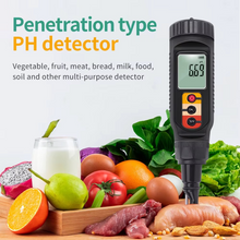 Load image into Gallery viewer, Digital Food pH and Temperature Tester for Cooking Fermenting and Gardening