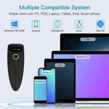 Load image into Gallery viewer, Portable Barcode Scanner With OLED Display And Vibration Feedback