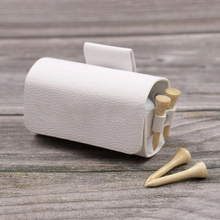 Load image into Gallery viewer, PU Leather Golf Ball Waist Pouch Outdoor Storage Case with Clip