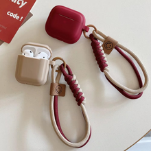 Load image into Gallery viewer, Soft Silicone AirPods Protective Case with Hand Strap