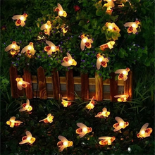 Load image into Gallery viewer, Enchanting Solar-Powered Bee String Lights with Multiple Modes
