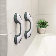 Load image into Gallery viewer, Safety Helping Handle with Suction Cups – Anti-Slip Bathroom Grab Bar for Toilet and Bath Support