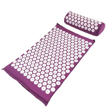 Load image into Gallery viewer, Acupressure Massage Mat and Pillow Set for Back and Body Relief
