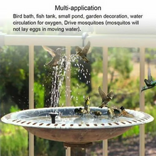 Load image into Gallery viewer, Solar Powered Water Fountain Pump for Bird Baths, Ponds, and Garden Decoration