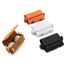 Load image into Gallery viewer, PU Leather Golf Ball Waist Pouch Outdoor Storage Case with Clip